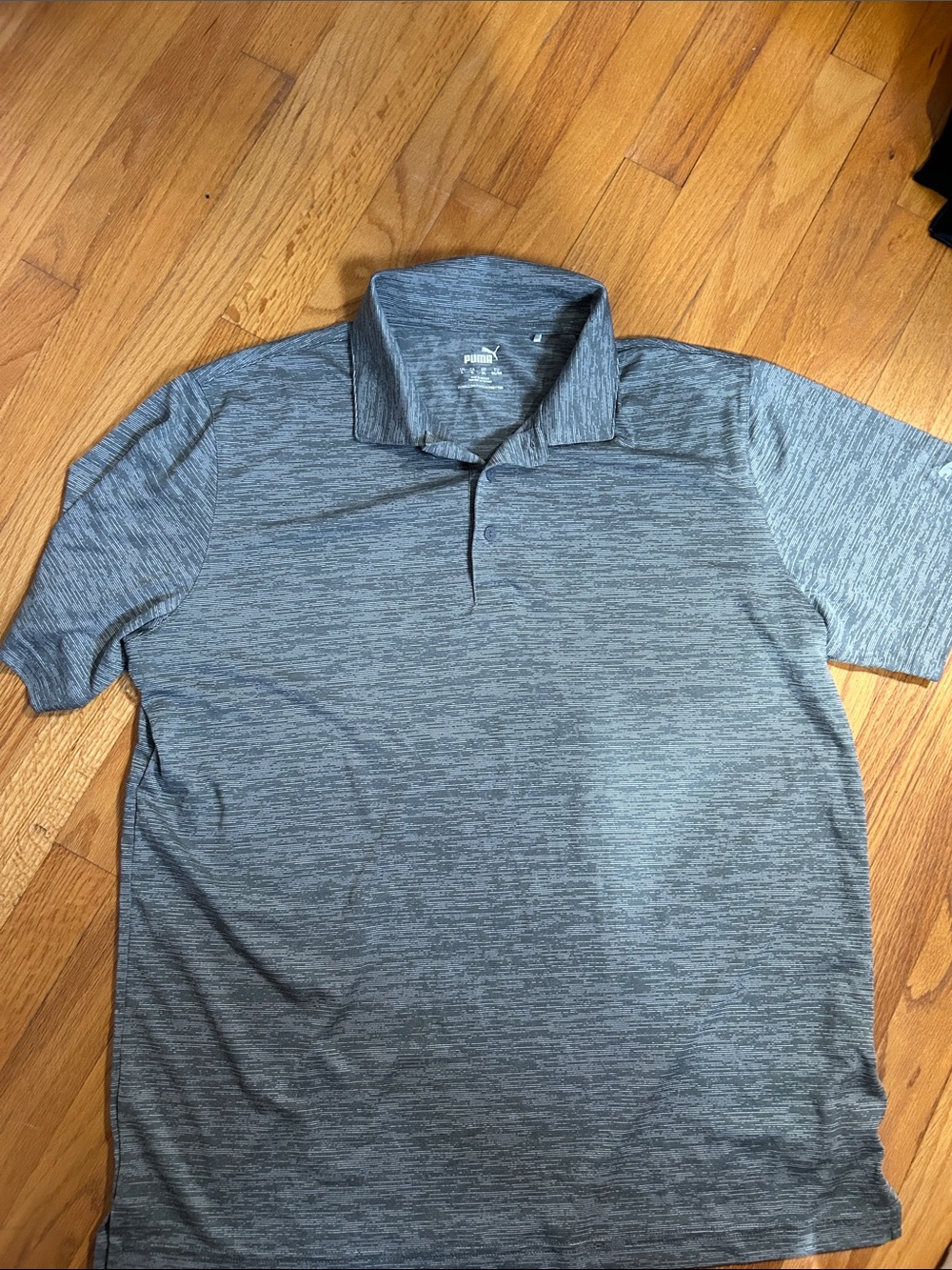 Puma Men's Gray Heather Performance Polo
